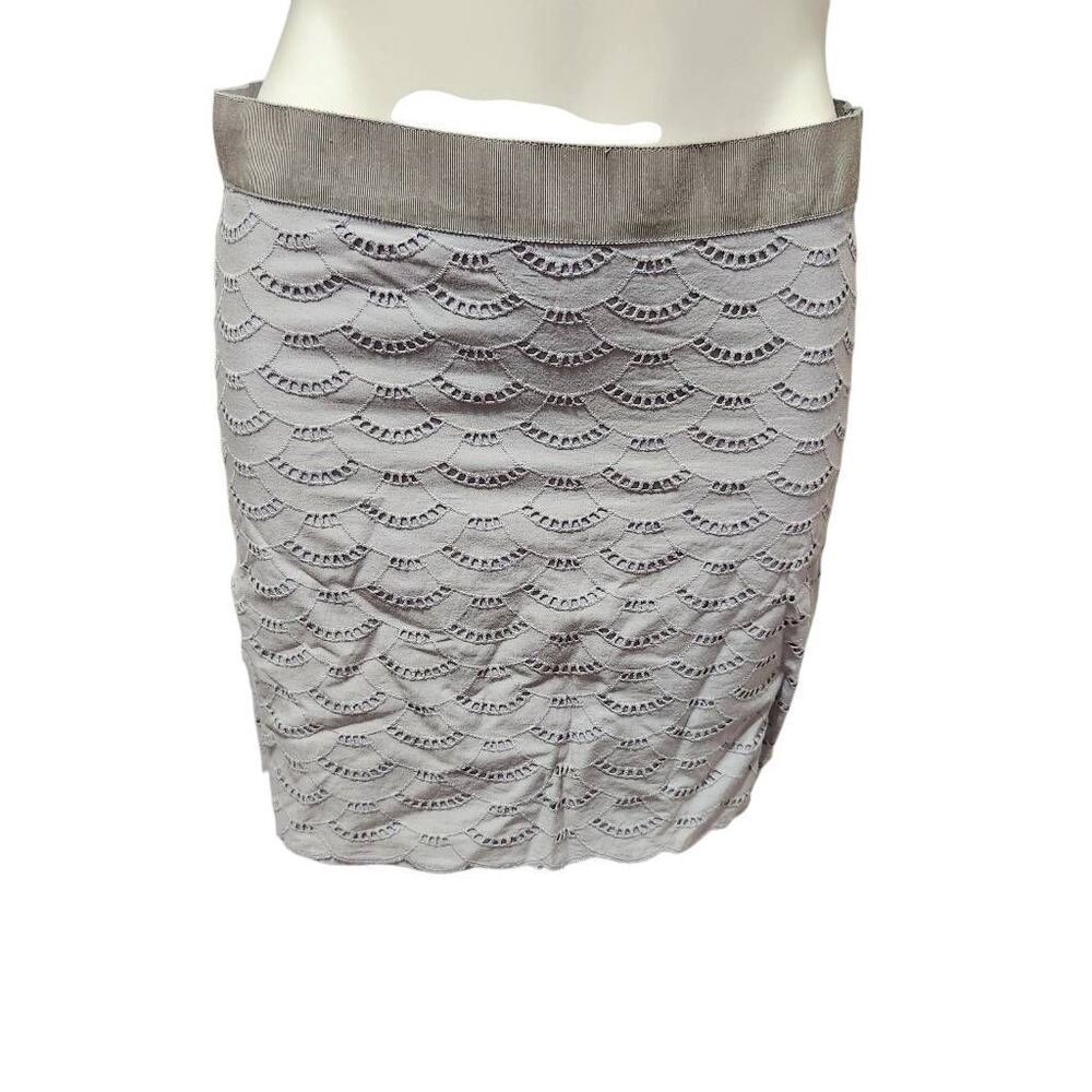 J.‎ Crew embroidered eyelet mini skirt gray size 2